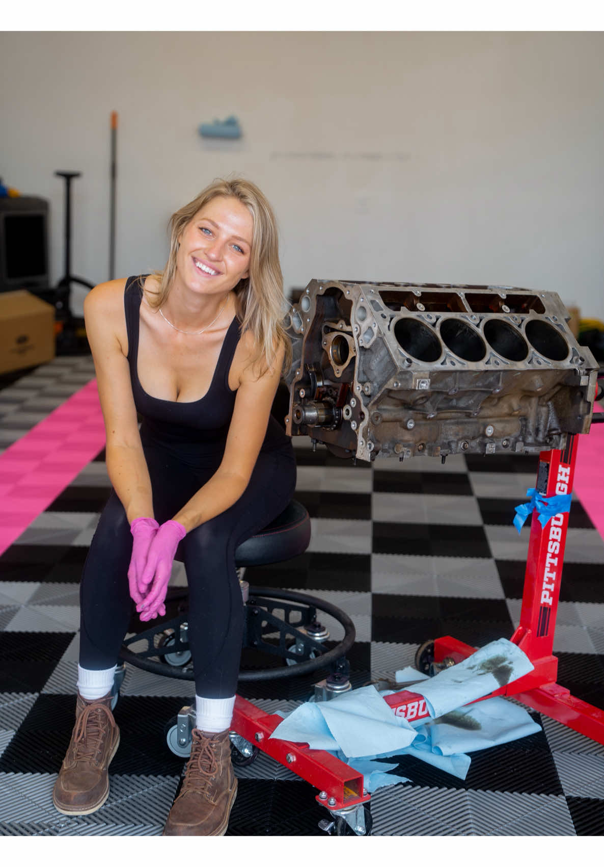 I’m excited for this engine rebuild! #lspower  #carbuild #enginerebuild #enginebuild #cargirl 