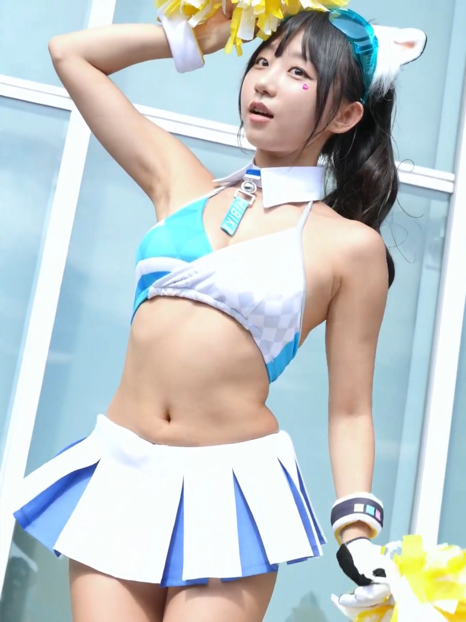 pyoapple blue archive Hibiki cheerleader cosplay 😍 🥰💃📣