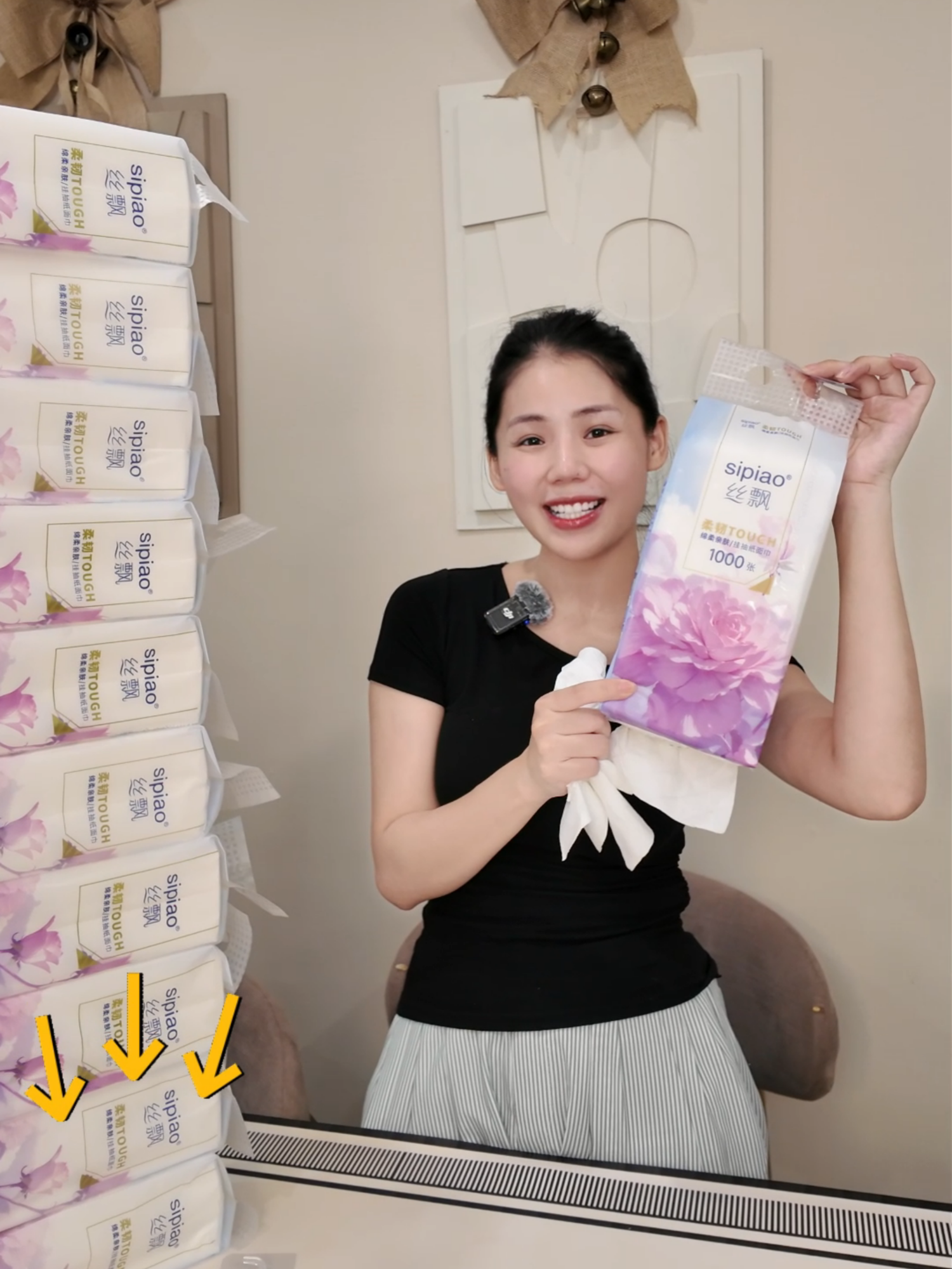 Giấy rút treo tường 5 lớp, dẻo dai, thấm hút cực tốt lun nha #huongly #tiktokshop #review #sipiao #giayrut #giayruttreotuong #giayrutgiahoi