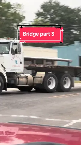60% installed but it came an absolute flood and the creek came up too much to cross the backhoe across to pull it over. #bridge #trailerbridge #creek #creekcrossing 