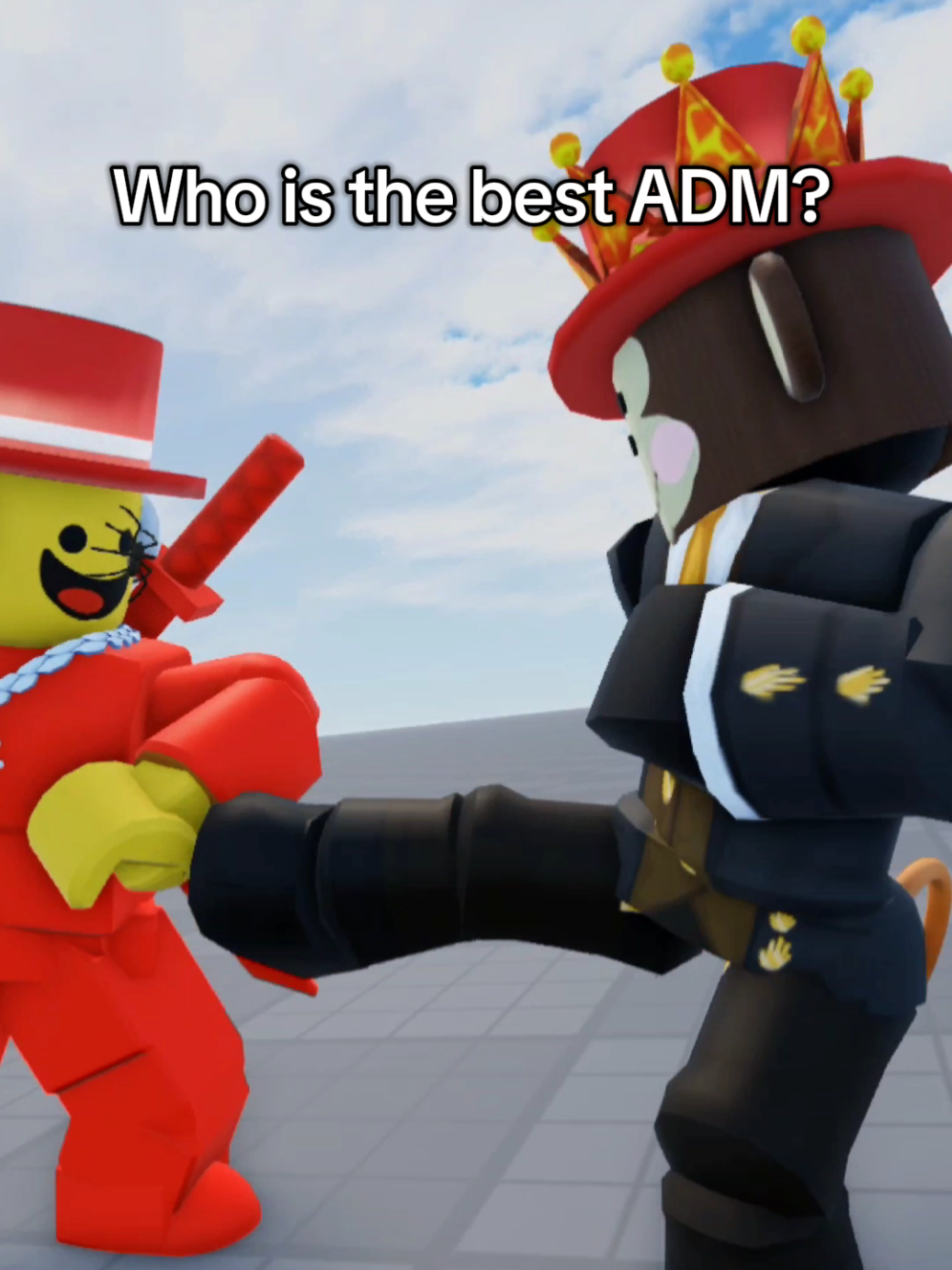 JANDEL vs SAMMY!! #shorts #robloxfyp 