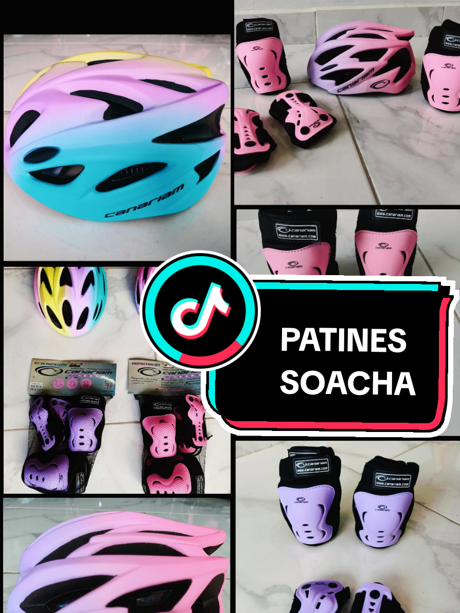 KIT DE PROTECCIÓN PARA PATINAJE CANARIAM Patina con seguridad para mayor felicidad 🤩. #PatinesSoacha #Soachapatines #canariam #proteccióninfantil #patinesenlinea