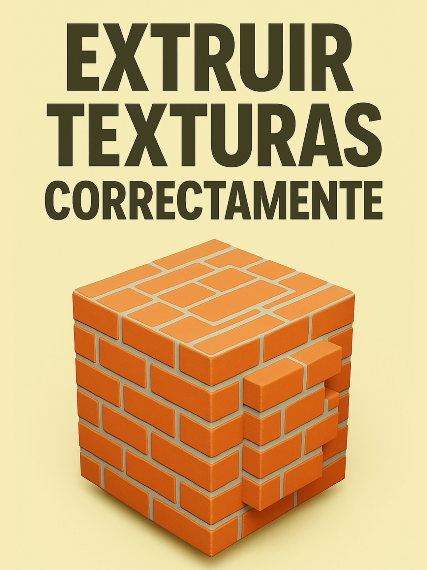 Extruir texturas correctamente en Blender #Blender #blendertutorial #blendertips #textures