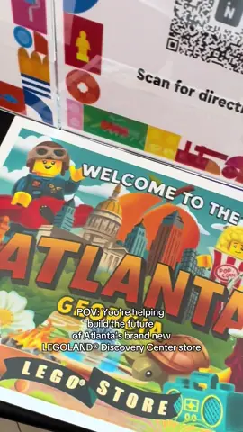 Helping bring the brand-new LEGOLAND®  Center store to life in Atlanta 🧱✨ Can’t believe this is going to be at Perimeter Mall! #fy #viral #legos #perimetermall 