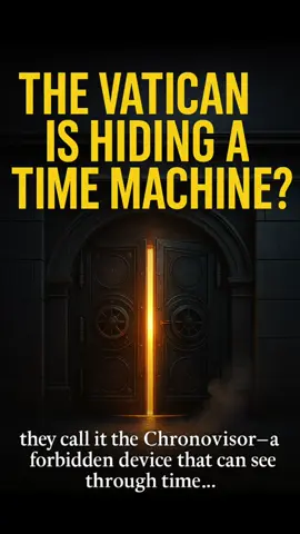 🚨 The Vatican’s SECRET time machine? 🚨 They call it the Chronovisor — a hidden device that could see through time. Witnesses say it showed Roman gladiators… Napoleon… and even an image of Jesus on the cross. Locked away, hidden from the world. Would YOU dare to look into the past — or even your own future? ⏳👁 👇 Watch before they delete this… #Chronovisor #TimeTravel #VaticanSecrets #ConspiracyClub #HiddenHistory     