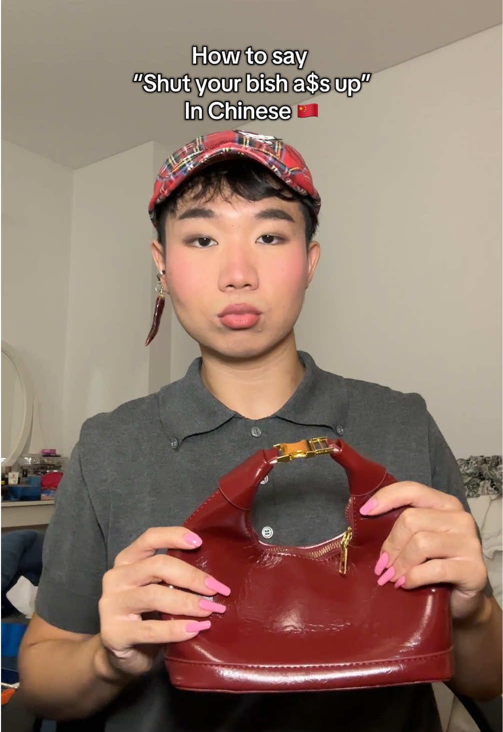 How to say “shut up” in Chinese 🇨🇳❤️ #marcelowang #learnchinese #mandarin #chinese 