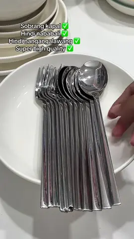Sobrang kapal ng spoon and fork na ‘to. #spoonandfork #12pcsspoonamdfork #spoon #fork 