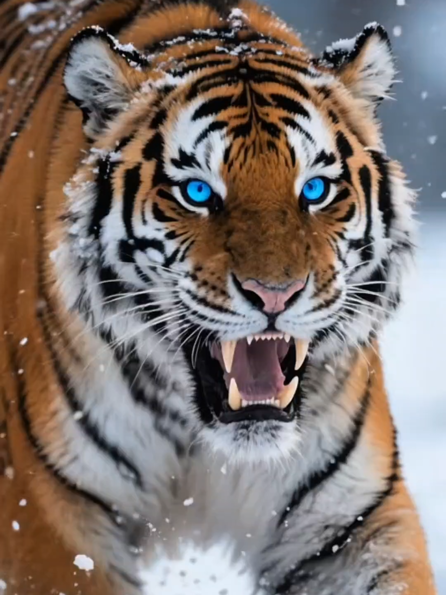 🔥🐅 Fire Tiger Roar ❄️Set As Wallpaper #tiger #Viral #livewallpaper  #fyp #CapCut 