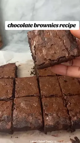 Easy Homemade Brownies Recipe  Ingredients: 150g margarine  1½ cups brown sugar ¾ cup cocoa powder  3 large eggs  1 teaspoon vanilla essence  1 teaspoon salt  1 cup cake flour 1¼ cup chocolate chips #baking #brownies #fyp 