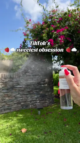 Don’t wait this time! 4oz Strawberry Clouds and all other scents are back in stock #ScentualFragrances #perfumetiktok #fragrancetiktok #bodymist #affordablefashion 