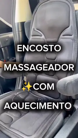 Encosto massageador com aquecedor,  para ajudar no cansasso do dia a dia, você vai amar é relaxante e trás alívio para o corpo. #achadosdaizabel #encosto #massageador #aquecimento 