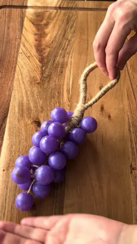 DIY grape-on-a-rope soap 🍇 A viral handmade soap trend that’s fun, creative, and satisfying to watch. Perfect for craft lovers and unique gift ideas! #soapmaking #DIY #craft #soap #asmr 