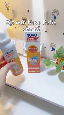 Xịt mũi nước muối ưu trương Novo Petie cho bé giúp zảm ngạt mũi sổ mũi,thông thoáng đường thở vệ sinh mũi cho bé từ 3m+ #xitmui #novopetie #xitmuichobe #xitmuinovopetie #xitmuihong 