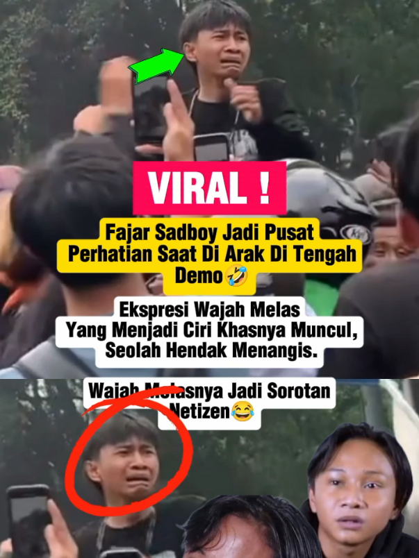 Viral‼️ Fajar sadboy ikut demo🤣 #viral #fyp #fajar #fajarsadboy #demo 