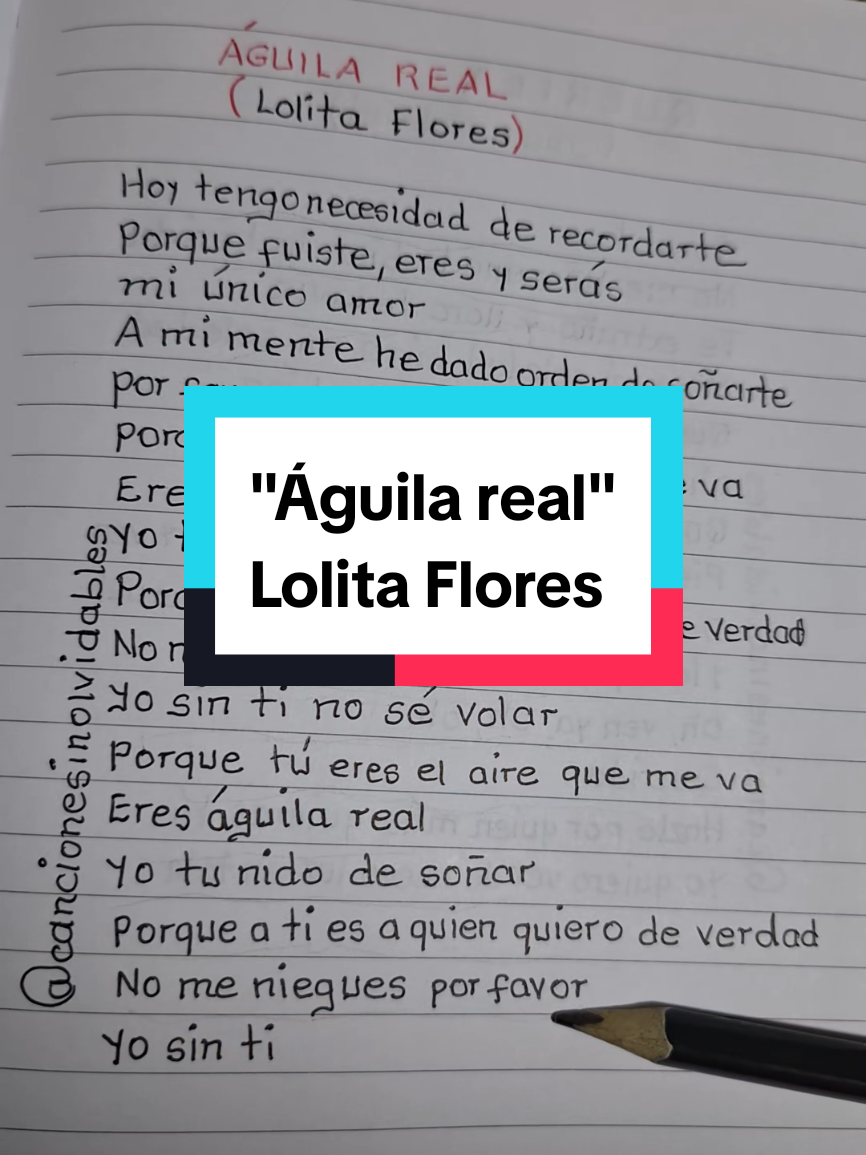Águila real - Lolita Flores #aguilareal #baladasromanticas #letrasdecanciones #paratii #fyp 