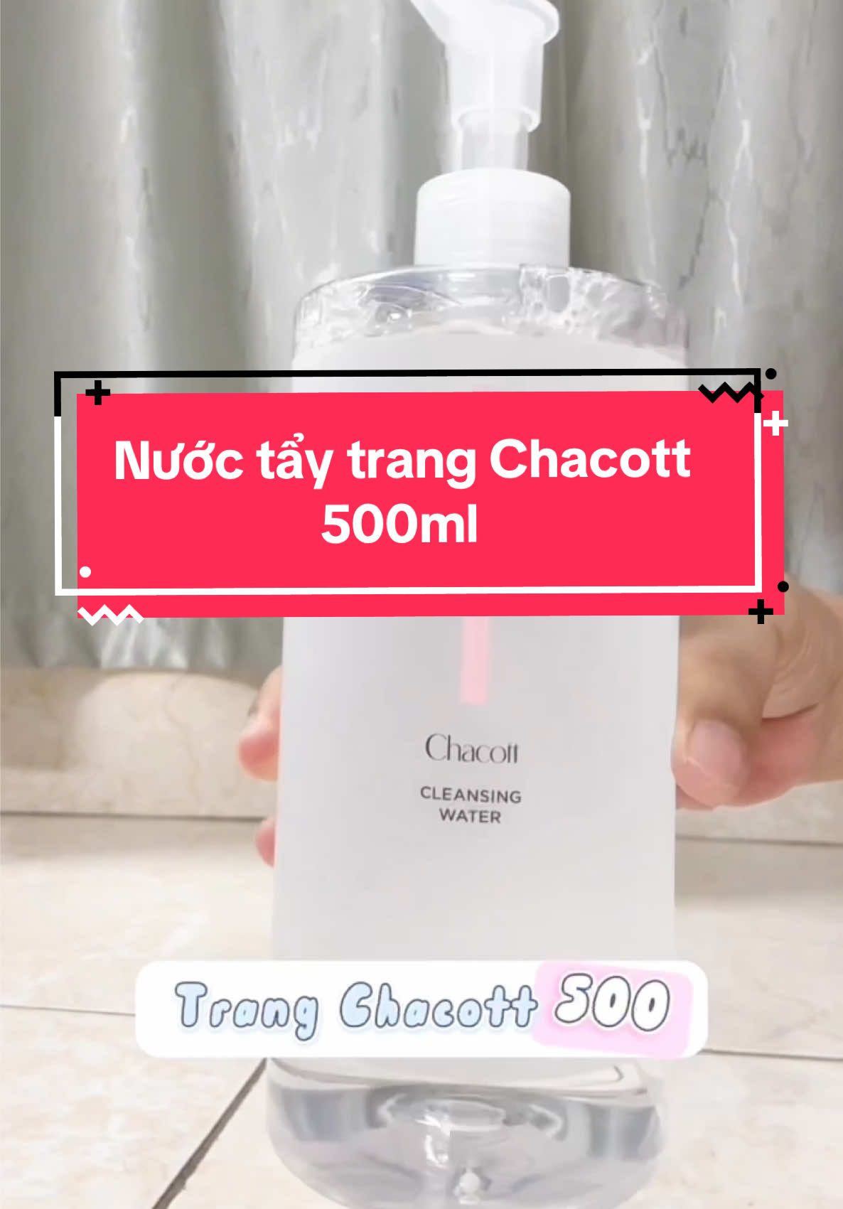 Nước tẩy trang Chacott 500ml. Làm sạch da sau 1 nốt nhạc#thuhuyenyoga #xuhuong #taytrang #taytrangchacott #
