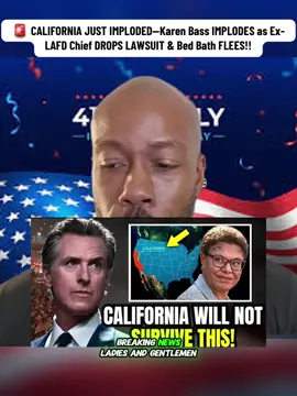 🚨 CALIFORNIA JUST IMPLODED—Karen Bass IMPLODES as Ex-LAFD Chief DROPS LAWSUIT & Bed Bath FLEES!! #california #karenbass #lawsuit #rontyate 