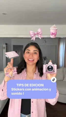 Turorial  de como poner stickers con animación y sonido editando en TikTok#CapCut #stickers #tipsdeedicion #tiktokedits #yeseniadeleon 