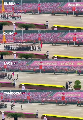 Khối quân đội 4 nước tại Quảng trường Ba Đình lịch sử                    #viral #trending #china #russia #cambodia 