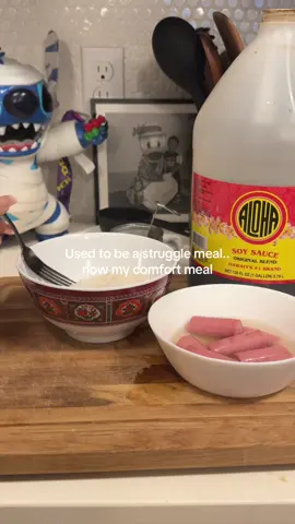 Vienna sausage rice shoyu and poi 😌 #comfortfood #hawaiitoflorida #viennasausage 