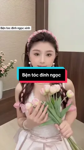 #huongdankeptoc #phukientocxinh #buitocxinh #phukientoc #buitocxinhh  bện tóc đính ngọc xinh xắn 