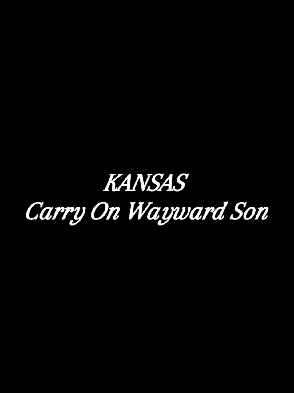 Kansas - Carry On Wayward Son  . Instagram SouMaisRockOficial  . . . . . . . . . . . #kansas #carryonwaywardson #rock #supernatural #spn 