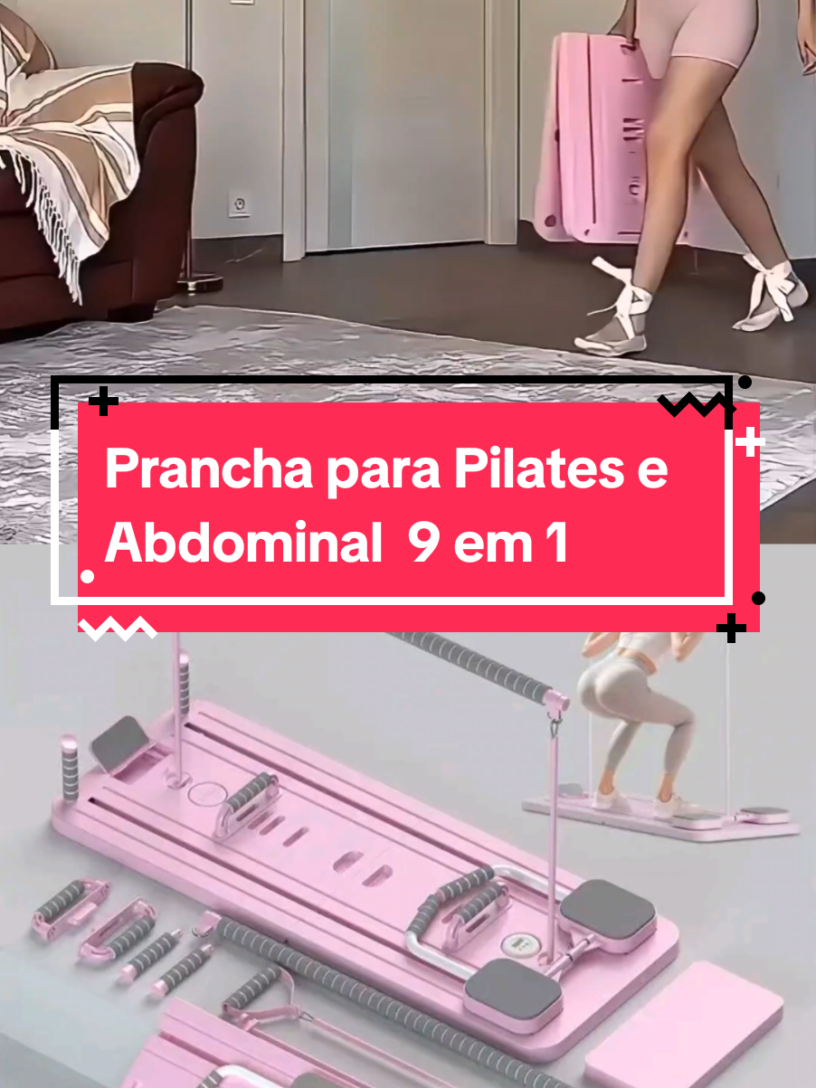 Prancha para Pilates e Abdominal 9 em 1 #tiktokshop #pilates #abdominal #exercicioemcasa #promobydrea 