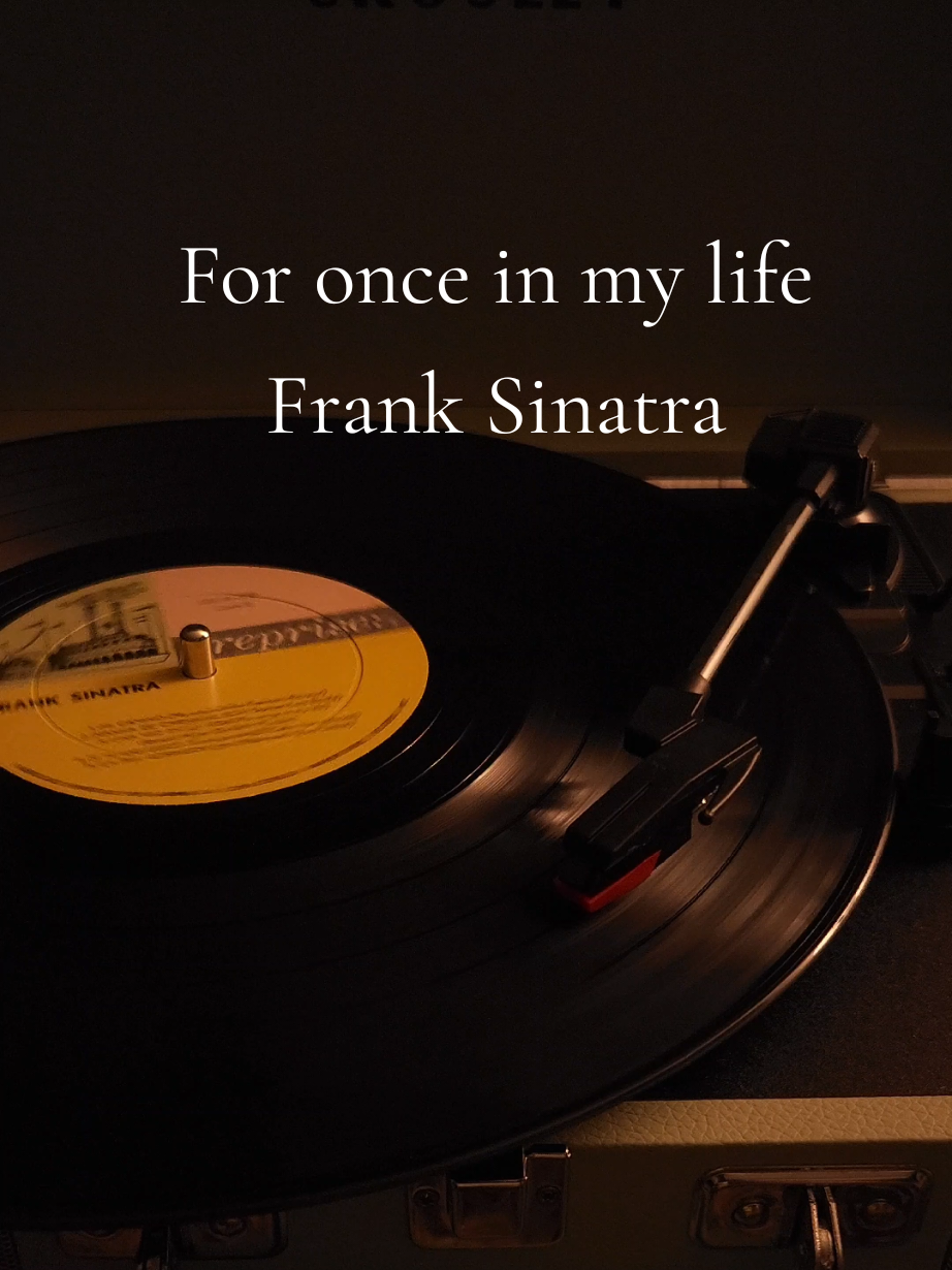 For once in my life - Frank Sinatra #vinyl #jazz #foryoupage #foryou #fyp 