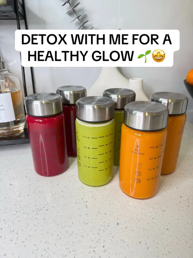 My top 3 favorite juice recipes that I cannot go a week without.  GREEN JUICE - help fuel your glow from the inside out 🌿 Packed with greens, goodness, and pure energy in every sip. BEET JUICE - Rooted in wellness. 💪 This beet beauty supports heart health and stamina—cheers to vibrant living! CARROT JUICE - Golden glow in a bottle ✨ #juicingrecipes #detoxjuice #glowyskin #healthyrecipes #fitnessjourneymotivation 