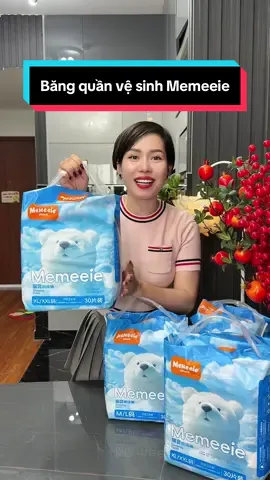 Băng quần vệ sinh Memeeie tiện lợi các chị nha #cindythuytichcuc #cindythuy #bangvesinh #quanbangvesinh #bangvesinhdangquan    