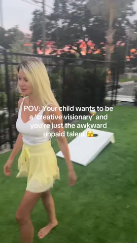 Humoring her 😂 She’s the director and editor, I’m just cringe The skirt is cute tho 