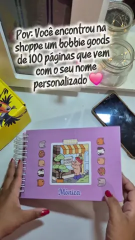 Pov: Você comprou um bobbie goods na shoppe de 100 páginas que vem com seu ne personalizado #bobbiegoodscoloringbook #bobbiegoods #bobbiegoodsart  #comprinhas 