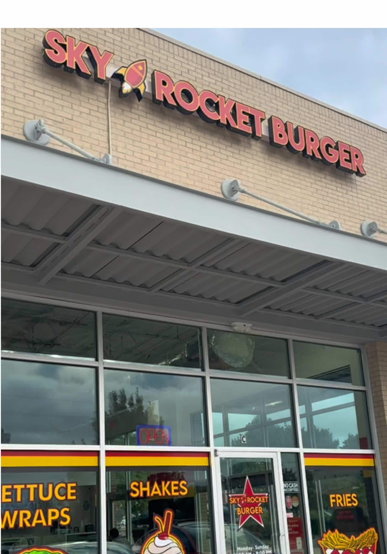 Sky Rocket Burger! #fyp #food #viral #burger #mukbang 