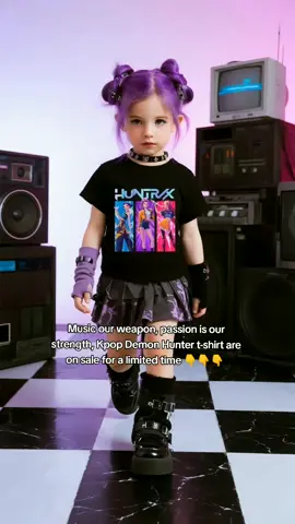 Music our weapon, passion is our strength, Kpop Demon Hunter t-shirt are on sale for a limited time 👇👇👇#toddler #tshirt #demonhunter #kpop #kpopdemonshunter #summerclothes #girlclothes #rumi #tiktokshoplabordaysale 