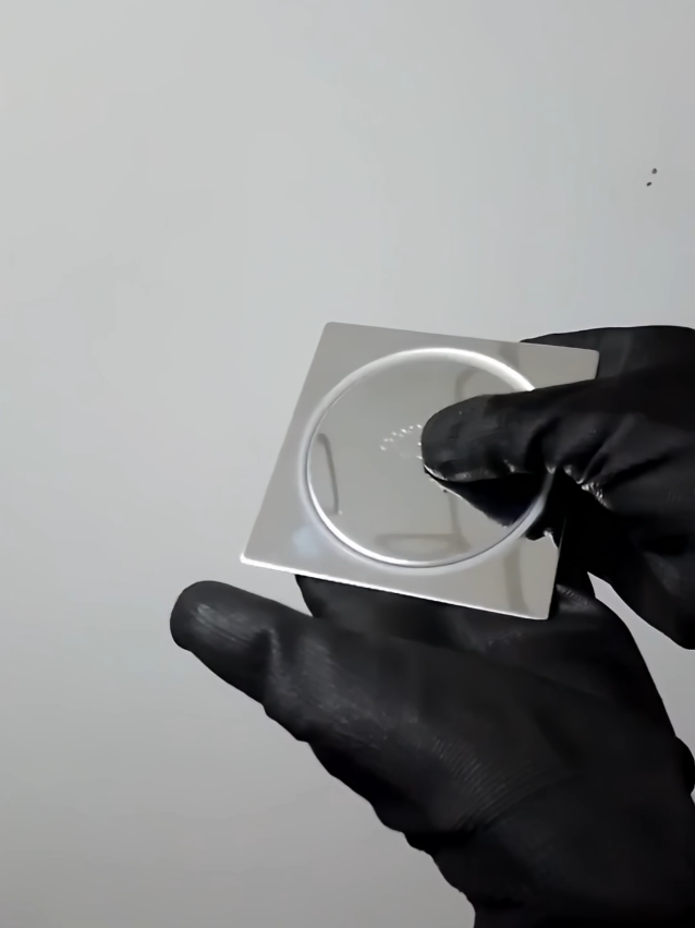 Ralo Click Inteligente 10x10 cm Inox Banheiro evitar odor#p #tiktokviral #tiktokshop #promocoes #produtos 