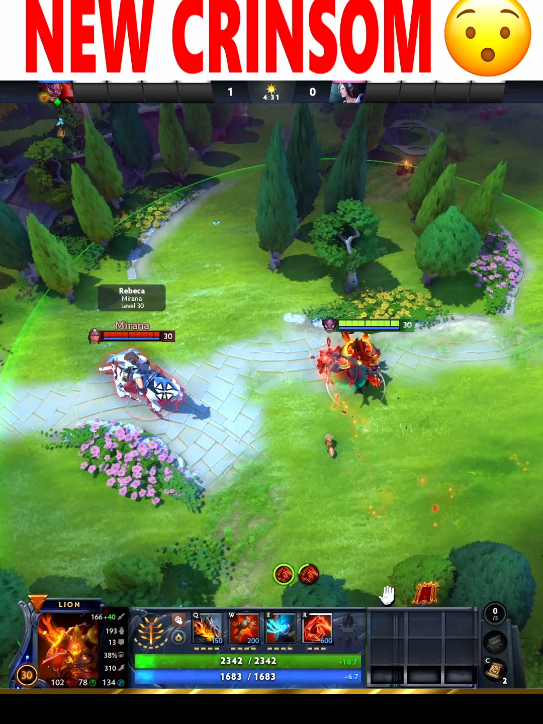 Lion new 2025 Crinsom 😮 Do you like it? #dota2