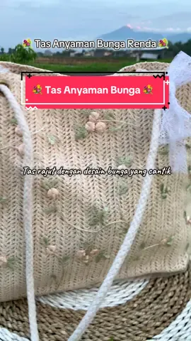 Totebag super cantik dan elegan 💐 #racuntiktok #racuntiktokshopmurah #tasrajut #tasanyaman #totebagkorea 