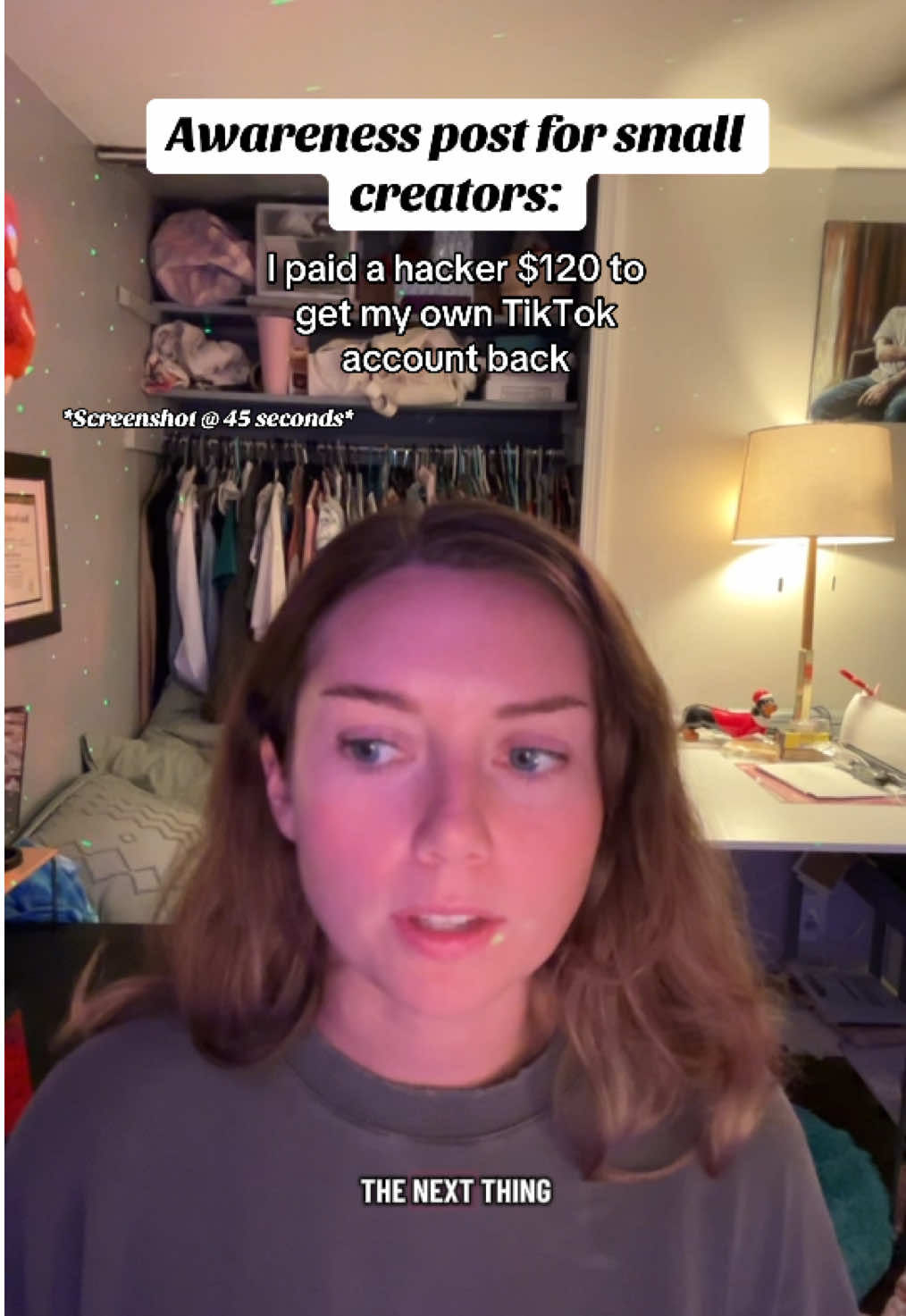 I had to pay a hacker $120 to get my own TikTok account back. Don’t let this be you babe 🧚💅🏼♥️ #smallcreators #hacking #nanoinfluencer #microinfluencers #hackers 