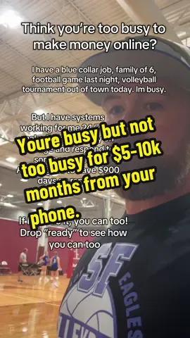 You’re not too busy, you just need to know how to slide work in with life. #onlineincome #makemoneyonline #digitalchampiondads #sidehustleforbeginners #digitalmarketing 