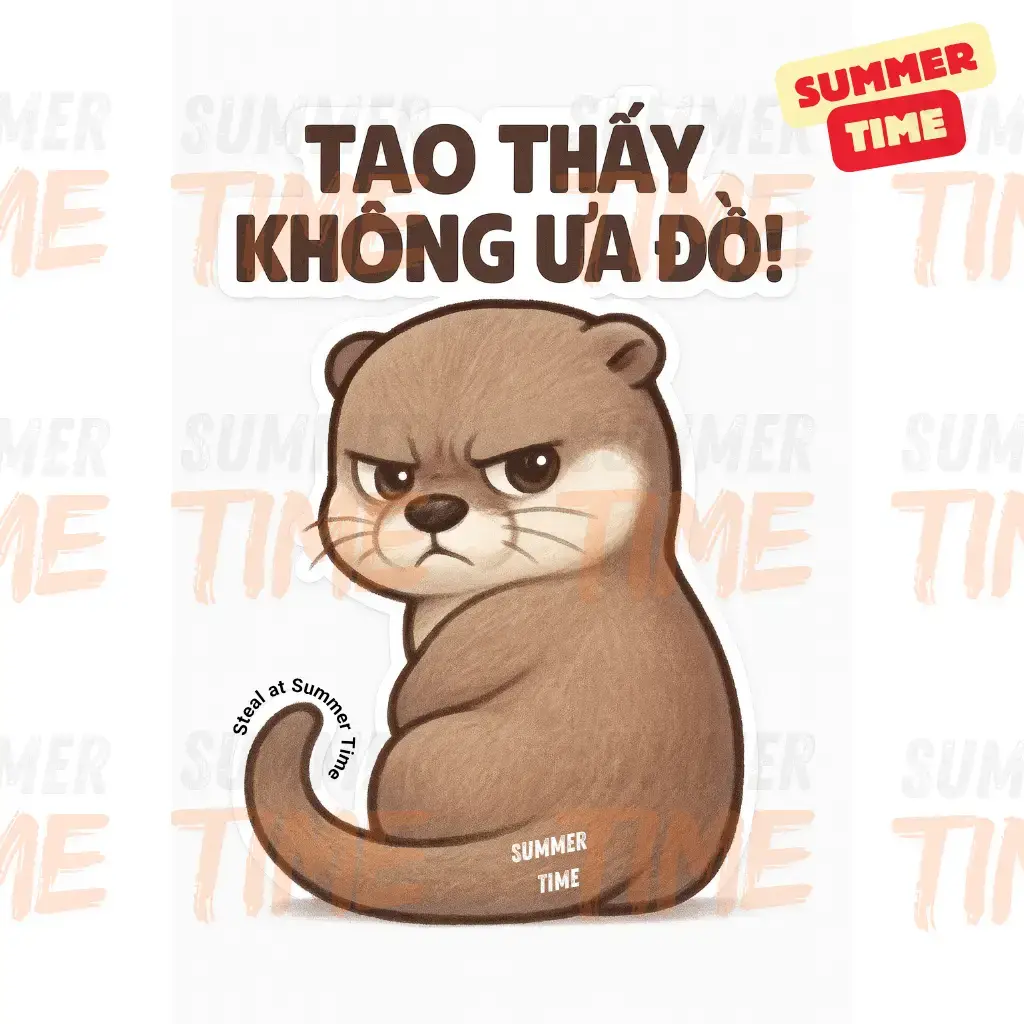 Ad cũng thấy không ưa luôn 😤😤😤 #chat #emoji #stickers #cute #otter 