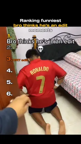 Ranking funniest bro thinks he's an edit moments #edit #brothinkshesanedit #funny #funnymoments #cr7 #fyp #meme 