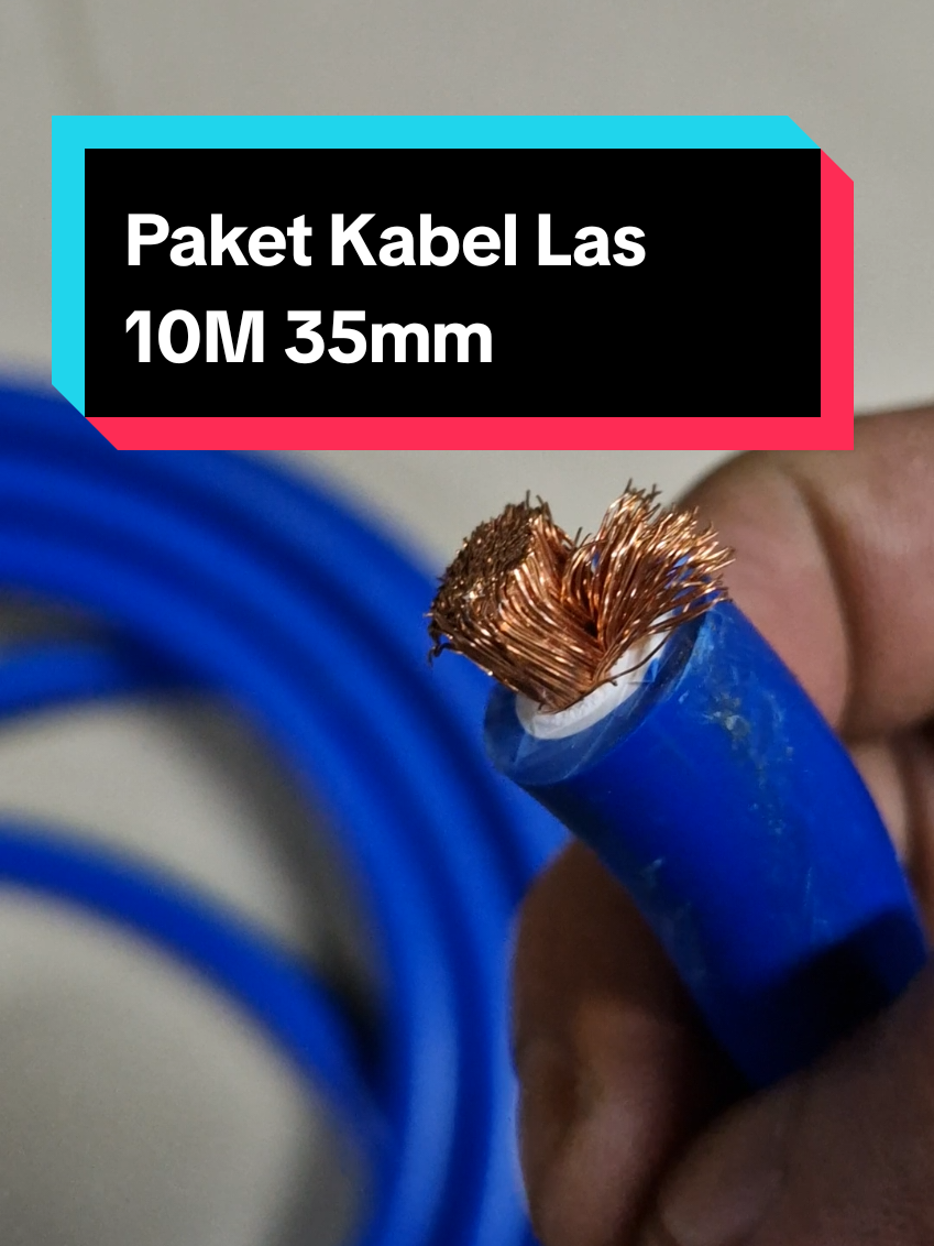 PAKET KABEL LAS 10METER 35MM#kabellas #kabellasfulltembaga #kabeltembaga 