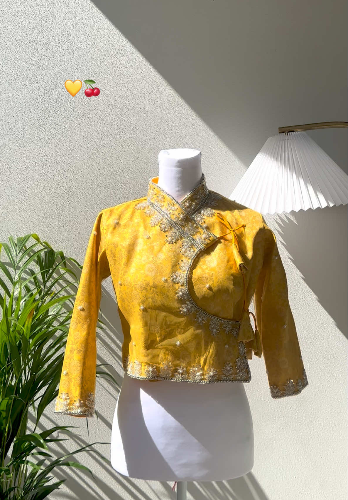 Yellow Choli Heavy embroidery  High quality fabric Handowrk Size- 34/38/40 #fypシ゚ #nepalauthenticwear #yellowcholi #handoworkcholi #nepalitraditionaldress 