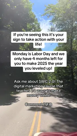 Make 2025 the year it all changed for the better! Make this Labor Day memorable! SWC 2.0, The Level Up, is currently $100 off! And I’m here to help YOU get started on your digital marketing journey! And the best way to start is with the best course on the market! SWC 2.0!! Comment INFO for details and help getting started today!  #digitalmarketing #digitalcourse #digitalmarketingcourse #onlinelearning #howtostartdigitalmarketing #digitalmarketingforbeginners 