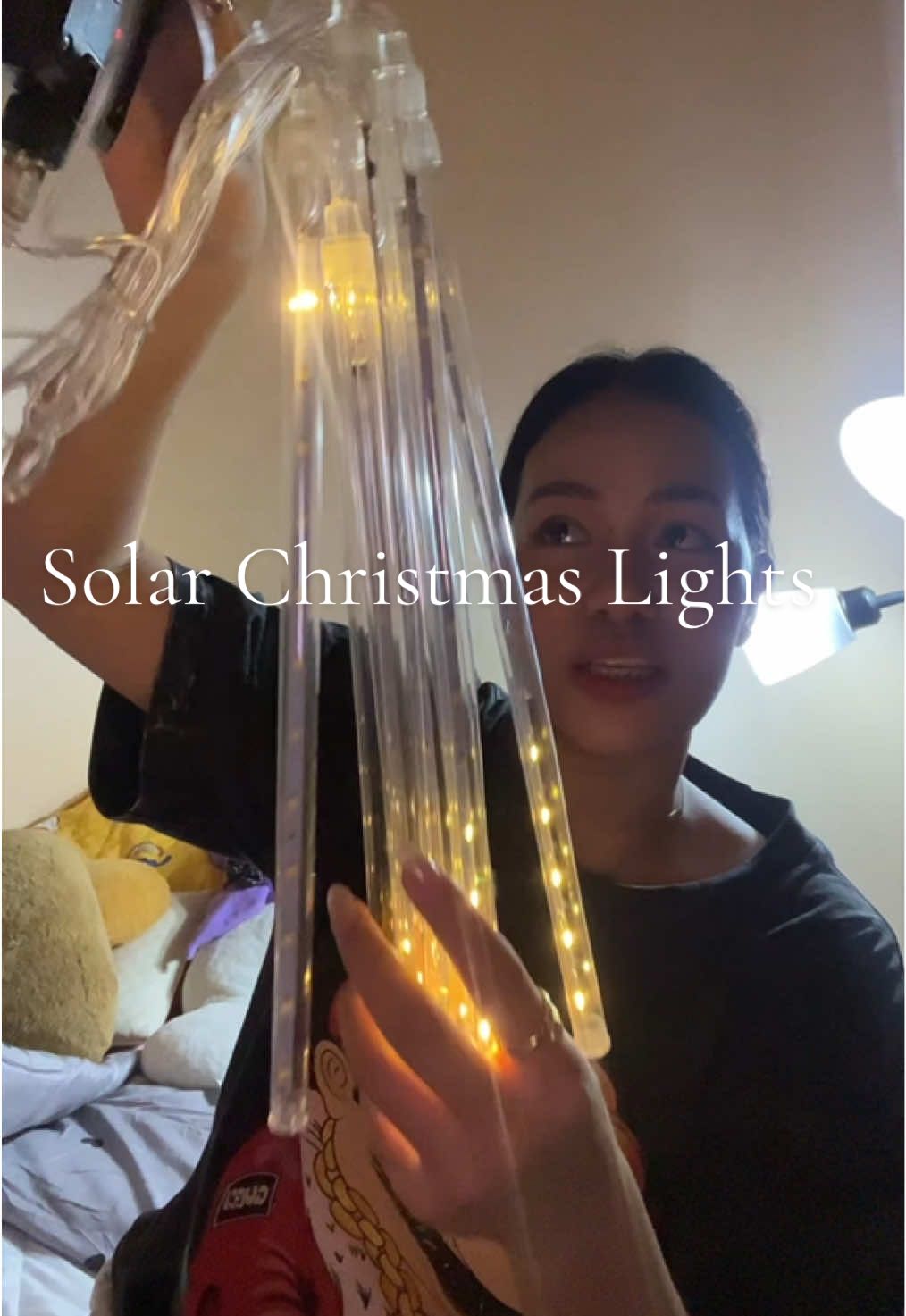 Meteor Solar Christmas Lights #solarlights #christmaslights #lights 
