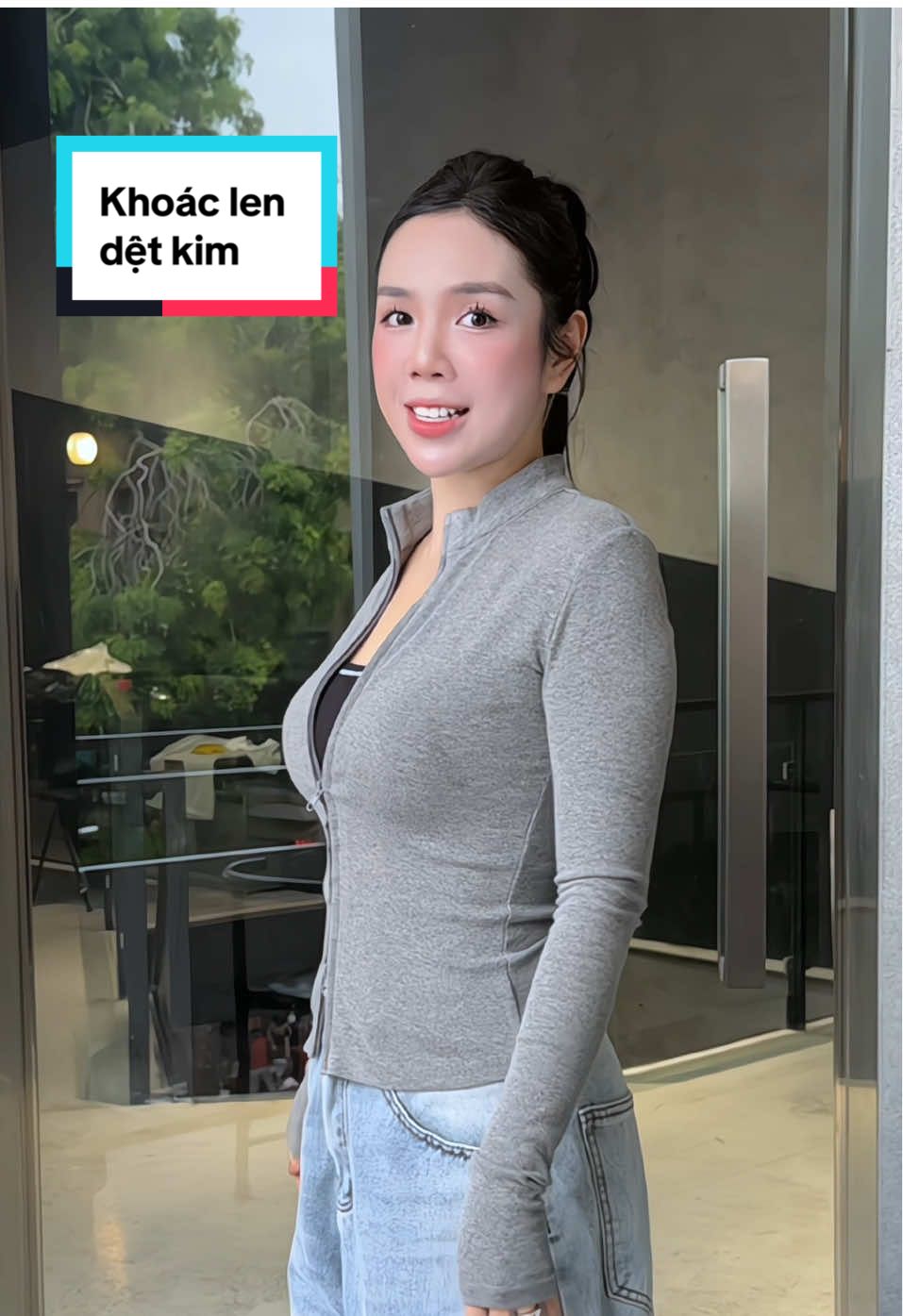 Khoác len dệt kim tự tin giới thiệu cho các bà #trangchoichang25 #thoitrang #thoitrangnu #aokhoaclen #aokhoaclendetkim 