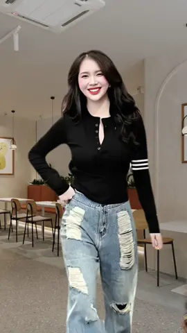 ÁO THUN ÔM BODY TAY DÀI NỮ #aothun #aothunnu #aothuntaydai #viral #LearnOnTikTok 