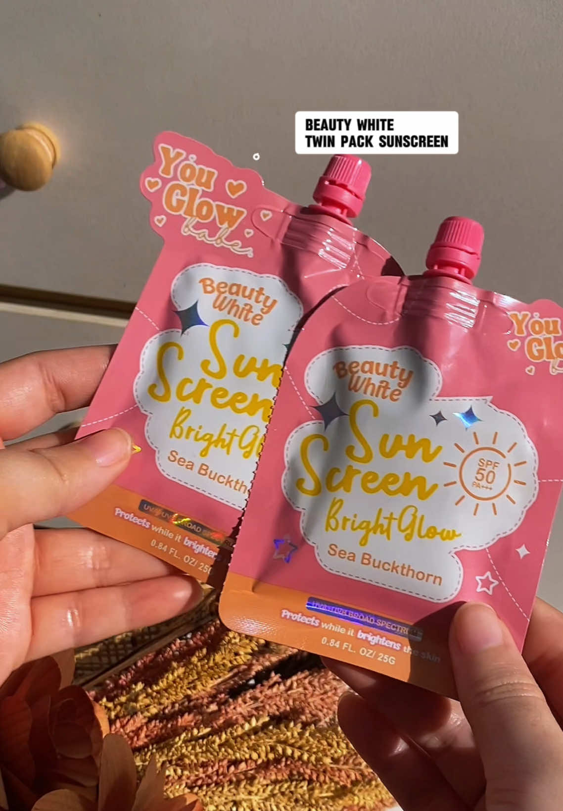 Glow up start with spf ✨  #sunscreen #beautywhitesunscreenbrightglow #youglowbabesunsreen #spf50pa➕➕➕ 
