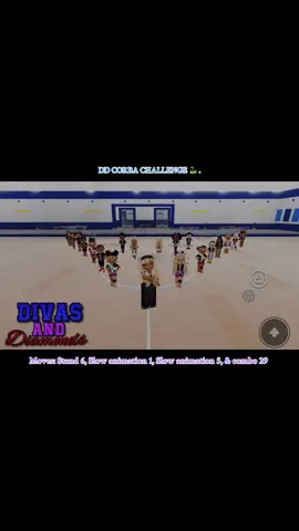 Dc: Us 😘🤏🏾 , new challenge tag us when you do this ! Game: Code blue majorette main studio 💙 | Moves: Stand 6, Slow animation 1, Slow animation 5, & combo 29 | #divasanddiamondsdancecompany❤️💙💜 #corba #majorette #roblox #fallseason🍂 