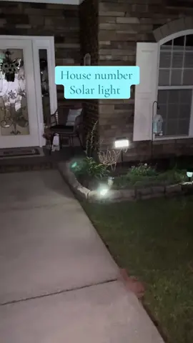 Solar led light house number  Easy to install and set up. Has a template to get your numbers on perfectly.  FREE shipping******** #homedecor #homeaesthetic #lights #solar #ked